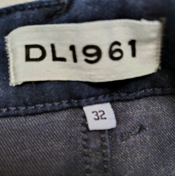 DL1961 Nicky Mid Rise Cigarette Jeans In Wooster Dark Wash Women's 32 Stretch - Picture 5 of 10